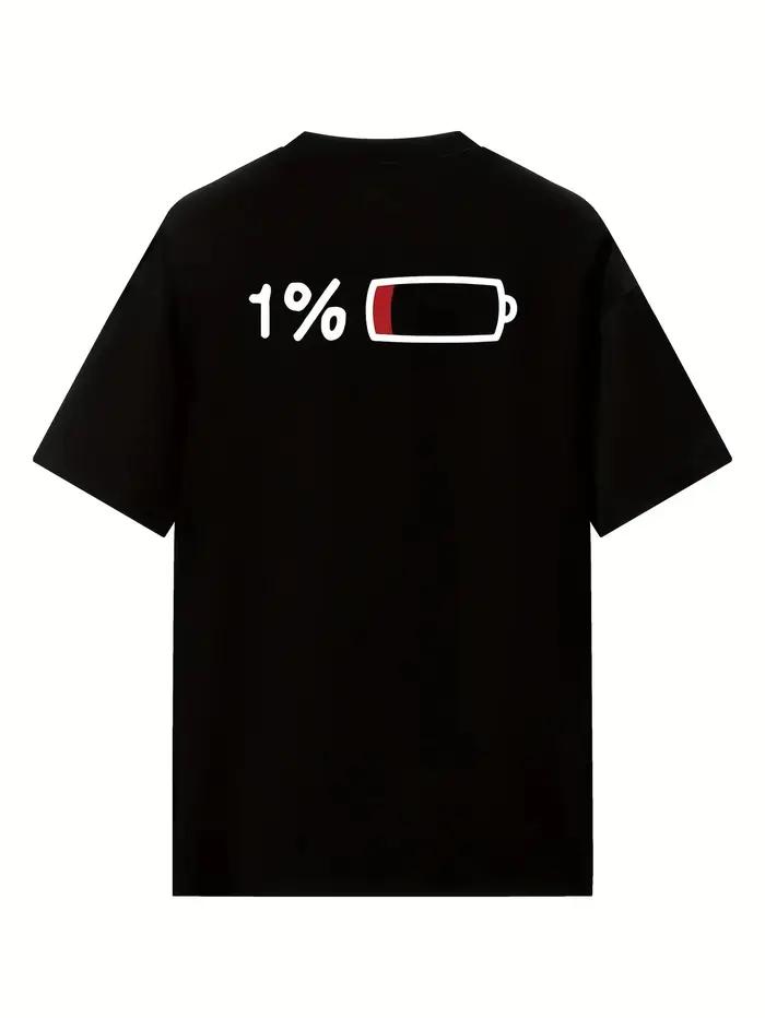 2025 été hommes et femmes été décontracté élégant ample Long T-shirt avec 1% batterie imprimé graphi