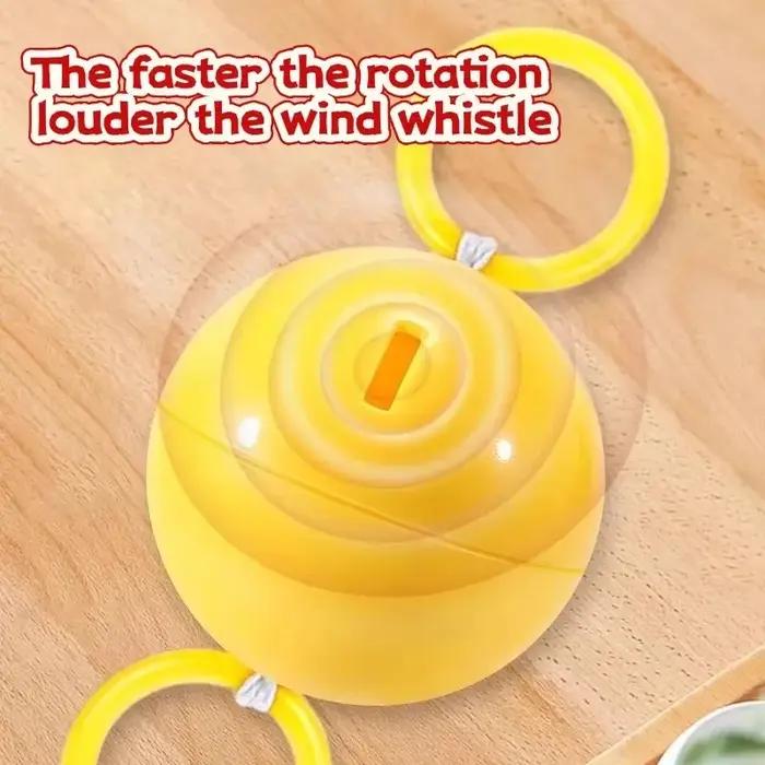 2 pièces, balle lumineuse à sifflet, jouet rotatif à roue à friction pour enfants, puzzle à tirer, j