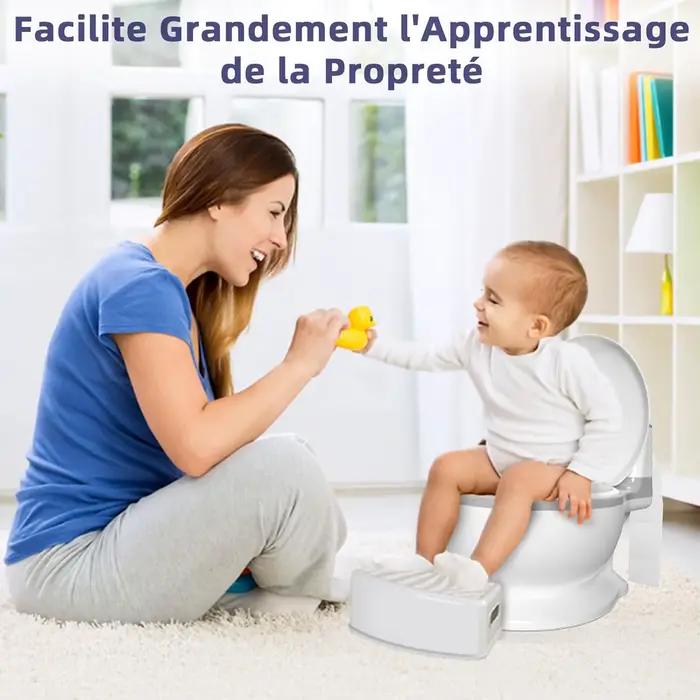 Pot pour bébé avec bac amovible son de chasse toilettes apprentissage propreté enfants 1 4 ans élégant pour la maison cadeau naissance anniversaire famille sortie