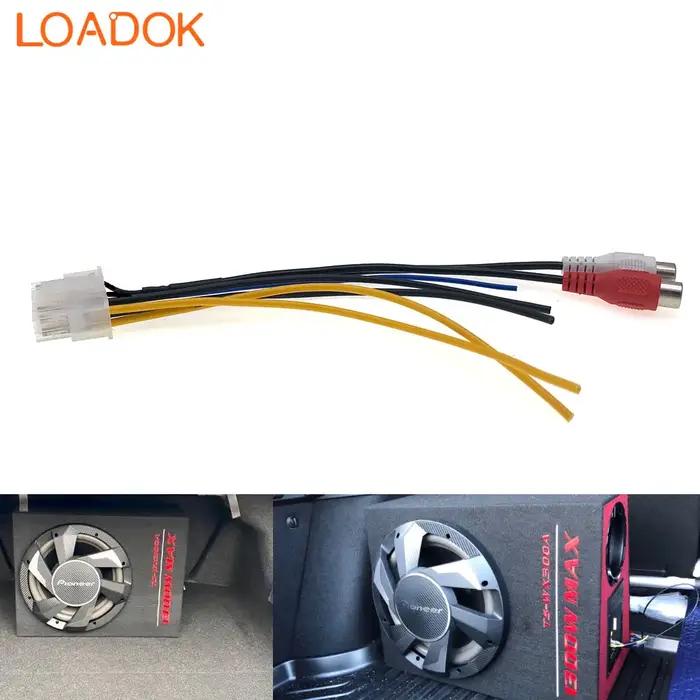Prise stéréo de RCA de pad-woofer de SFP de puissance d'amplificateur de voiture de 10 broches pour