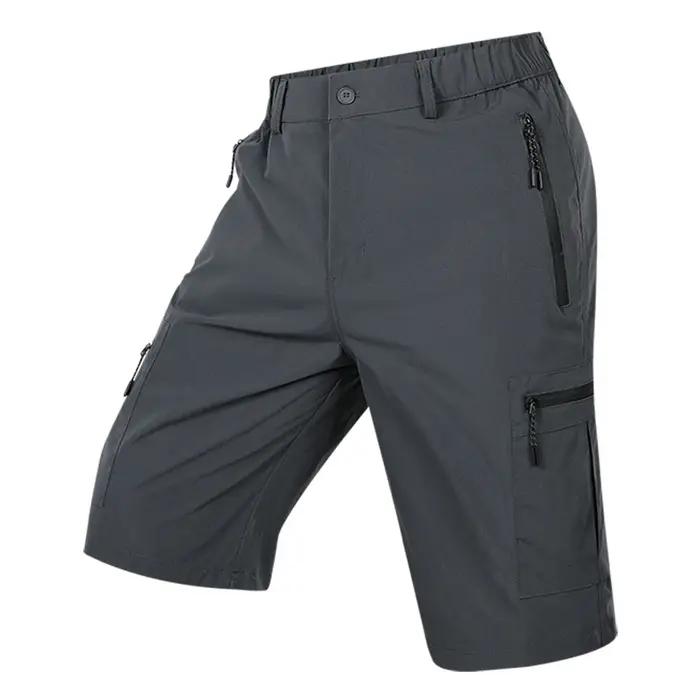 Shorts cargo d'été à séchage rapide pour hommes, shorts de travail légers multi-poches, imperméables