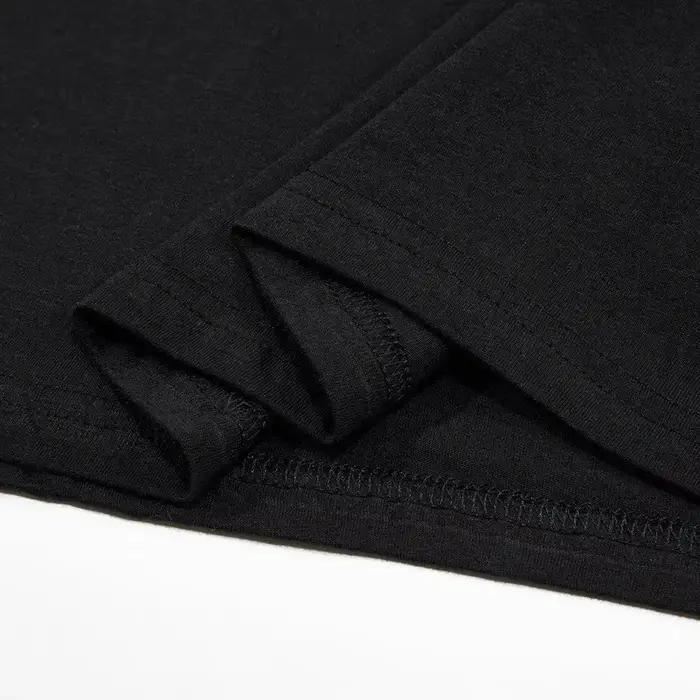 T-shirt d'été en coton pur haut de gamme, style coréen, décontracté et polyvalent, col rond, manches