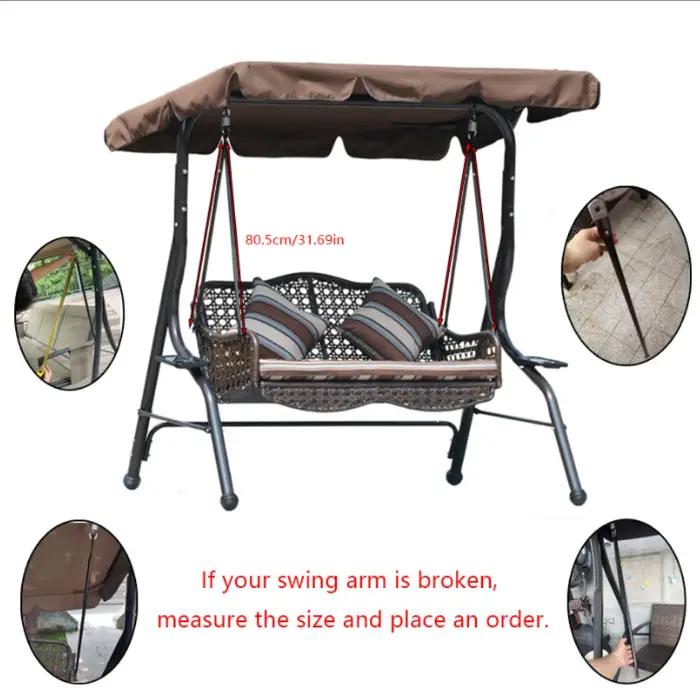2x tiges de remplacement de balançoire, poteaux suspendus, bras oscillants, tiges métalliques pour s