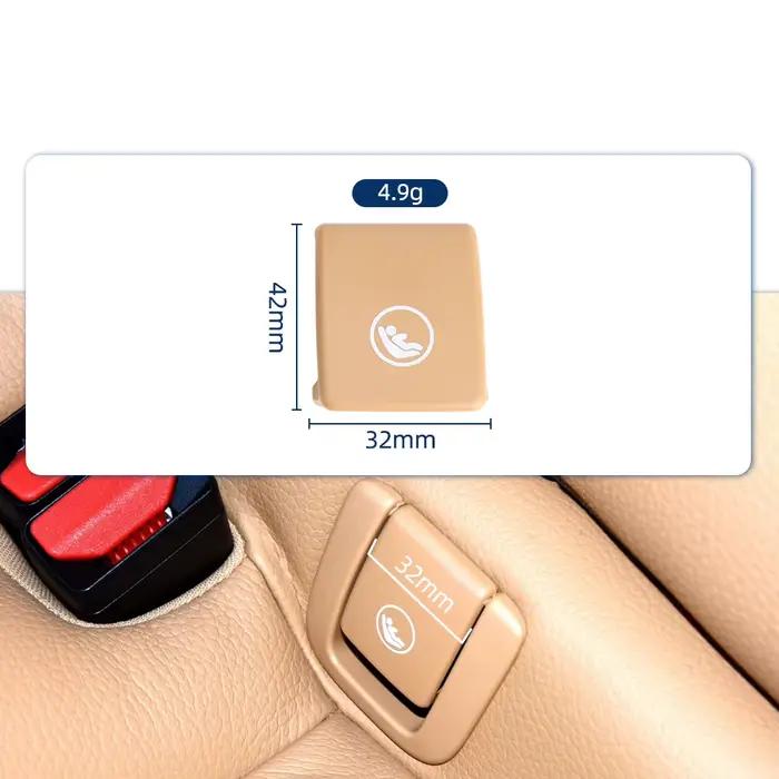 Capuchon de montage Isofix pour Volvo XC40 XC60 en beige de haute qualité pour protéger et embellir votre système de fixation des sièges bébé occasions spéciales