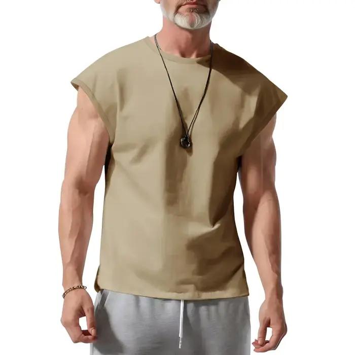 Amazon transfrontalier vêtements pour hommes été nouveau t-shirt sans manches jeunesse décontracté a