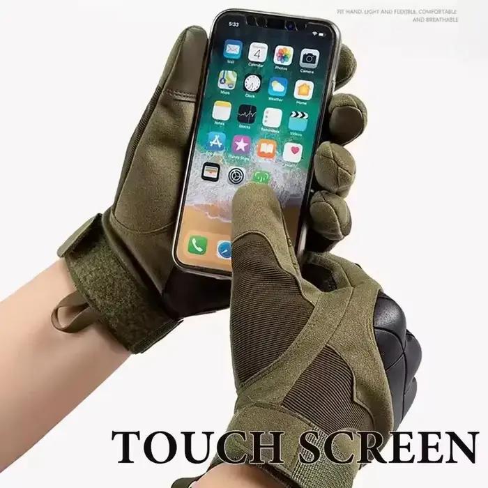 Gants de Moto à écran tactile, respirants, doigt complet, pour Motocross, printemps et été