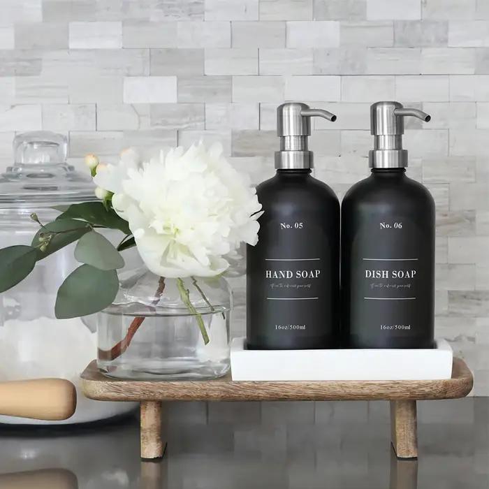 Ensemble d'étiquettes autocollantes pour salle de bain, shampoing et Gel douche, distributeur de sav