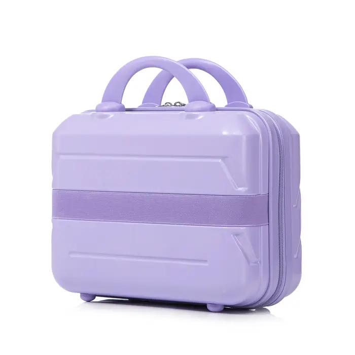 14-inch/19-inch 2-piece suitcase set, material: ABS swivel wheel suitcase set with combination lock