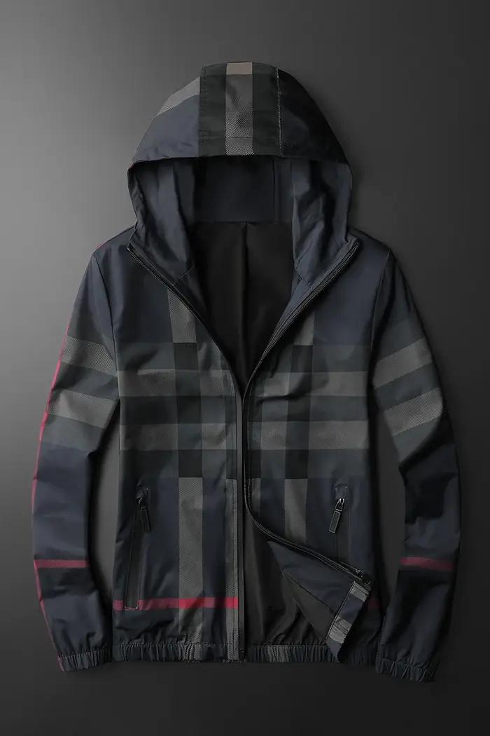 Veste rayée à la mode de style coréen, veste à capuche avec fermeture éclair de haute qualité, veste