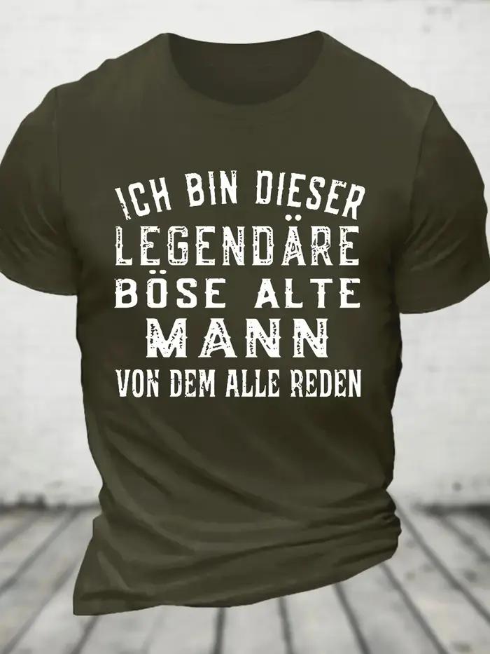 T-shirt en coton Ich Bin Dieser ATIONS, T-shirt fin pour les hommes