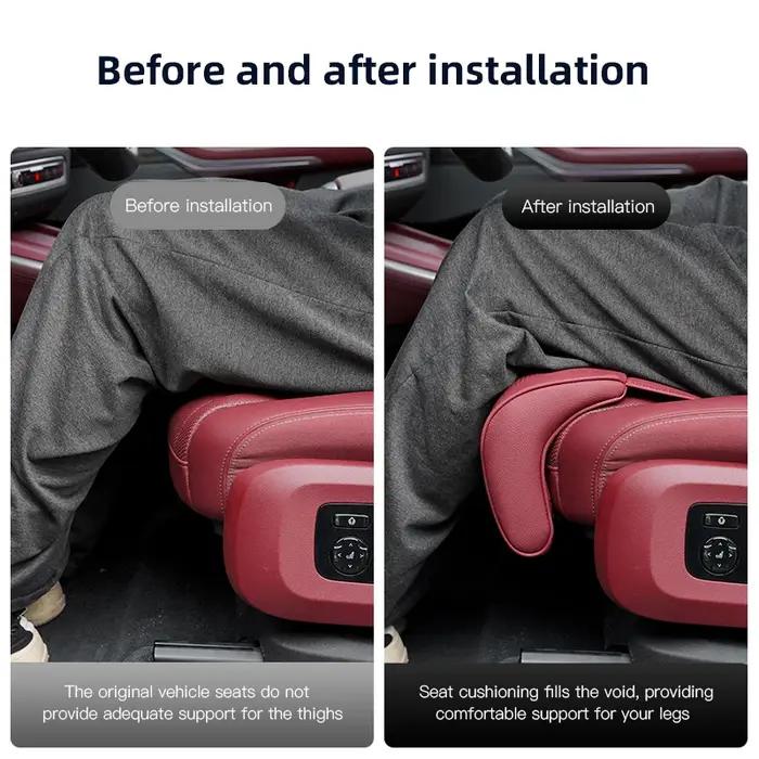 Housse de coussin d'extension de siège de voiture support de jambe pour Kia K9 K5 K8 Sorento Ceed Stinger Niro Soul Cerato EV6 Stonic Proceed Rio confort voyage occasionnels