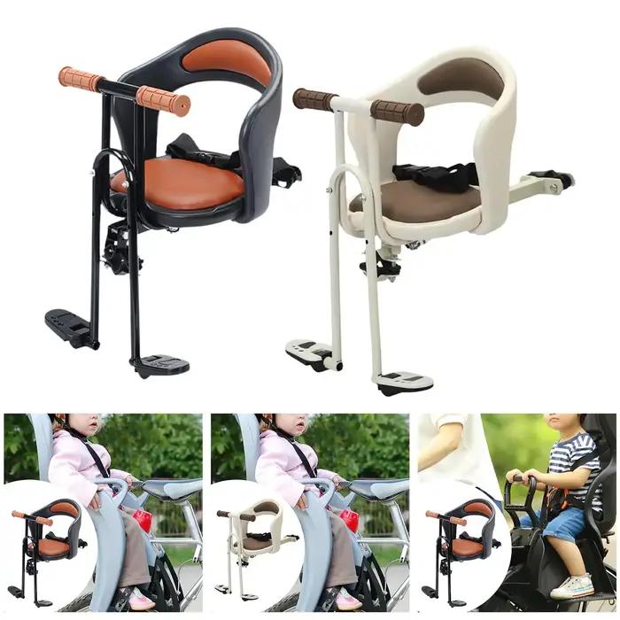 Siège de vélo pour enfant portable antidérapant avec repose-pieds réglables pour vélos de route et de montagne confortables et sécurisés pour les familles