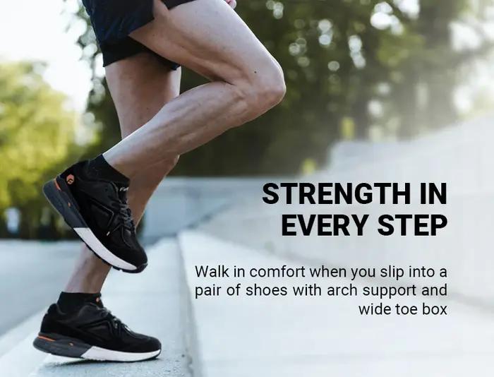 Fittington chaussures de marche Extra larges pour hommes respirant grande taille baskets de Sport an