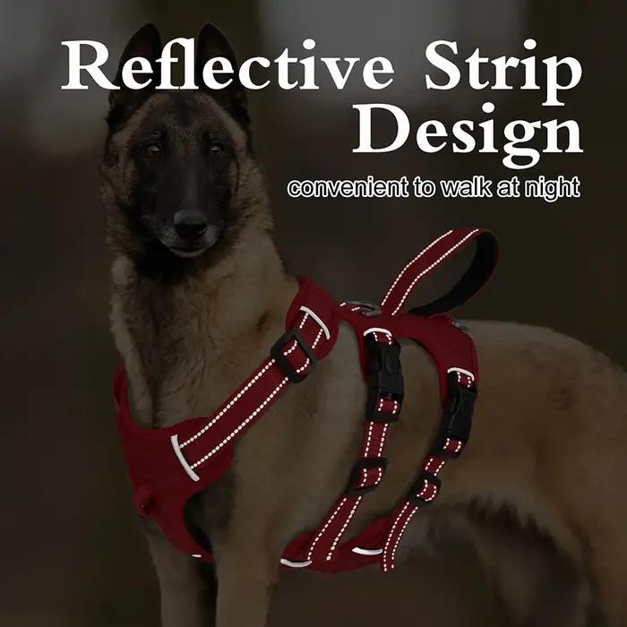 Harnais réfléchissant pour chien, gilet en maille et Nylon pour animaux de compagnie, harnais réglab