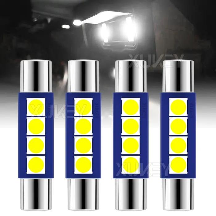 Ampoule LED DE3175 6000K, guirlande LED blanche brillante 28mm 29mm 4-SMD 3030-Chips pour lumières i
