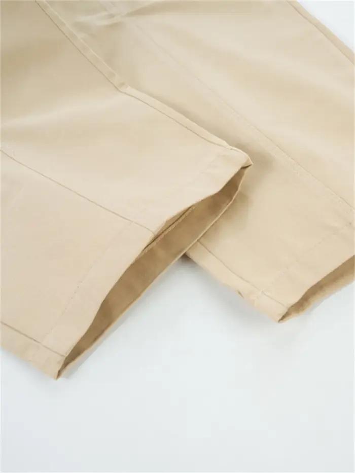 Pantalons à jambes larges en coton pour filles, pantalons décontractés de printemps, vêtements de sa