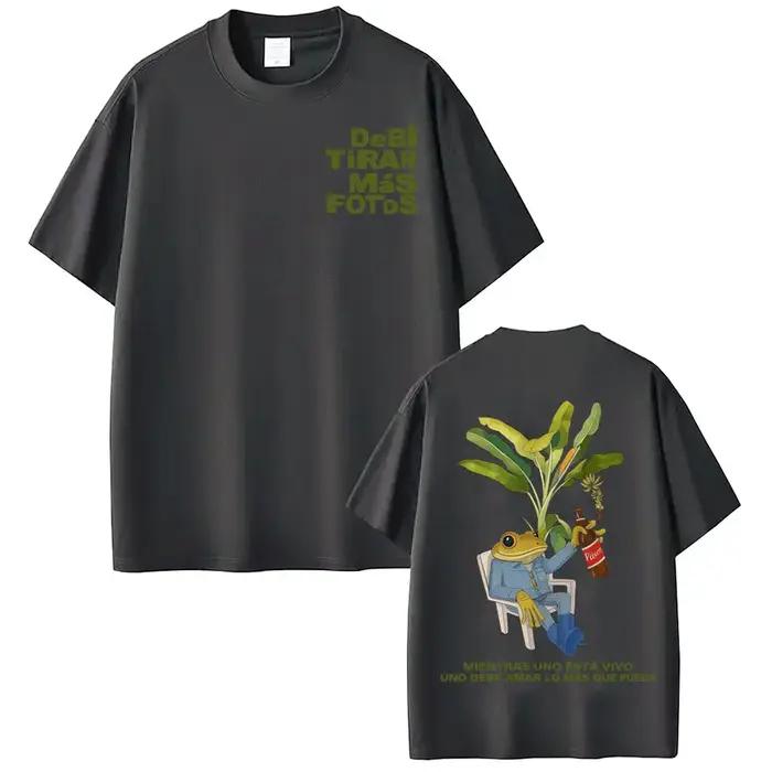 T-shirt Rapper Bad Bunny Debi Tirar Mas Fotos DTMF World Tour T-shirts Homme Femme Mode Vintage Hip