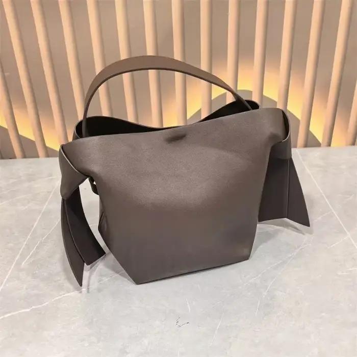 Sac à main tendance en cuir véritable, sac bandoulière, sac seau portable pour trajets quotidiens /