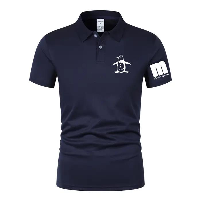 Nouveau T-shirt d'été 2026 pour homme à manches courtes, col brodé, léger, style streetwear décontra