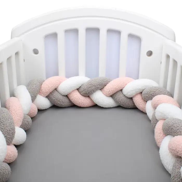 1-4M bébé lit pare-chocs infantile berceau oreiller coussin tresse berceau pare-chocs protecteur cha