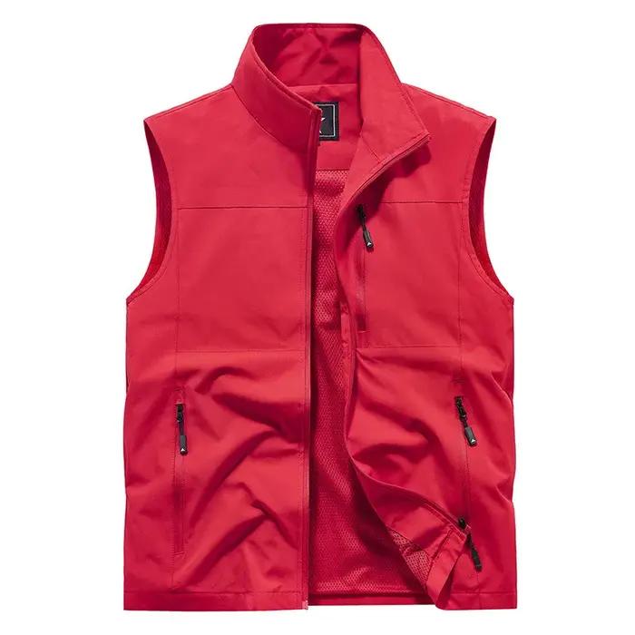 FGKKS 2024 gilet décontracté en plein air pour hommes grande poche manteau de mode conception de hau