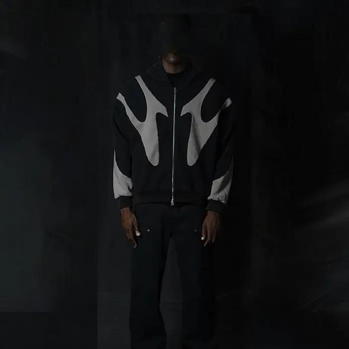 Sweat à capuche à motif diable imprimé avec lettres rétro américaines, Y2k, Harajuku, décontracté, p