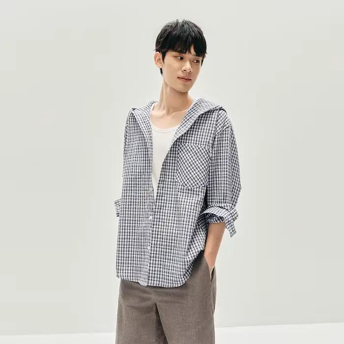 Semir chemise à manches longues hommes vêtements d'extérieur à carreaux léger 2025 automne nouveau h