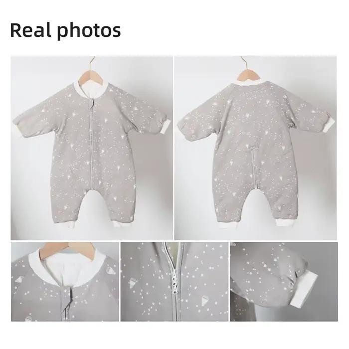 Sac de couchage bébé imprimé fleurs 2.5 tog - Pyjama épais chaud pour tout-petits 1 à 4 ans