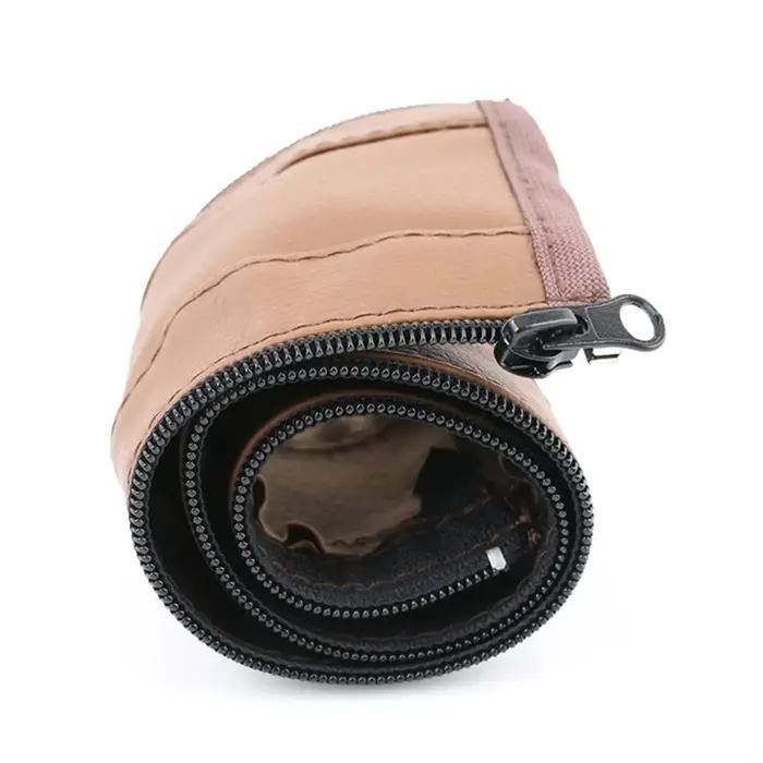 Housse de protection en cuir pour poignée de poussette étui de protection pour accoudoir de chariot housse à fermeture éclair accessoire de poussette élégance durabilité confort sortie bébé
