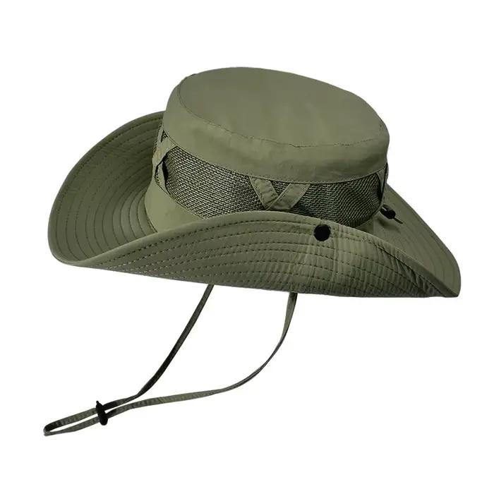 Chapeau de protection solaire pour hommes, chapeau de pêche d'alpinisme en plein air, grand avant-to