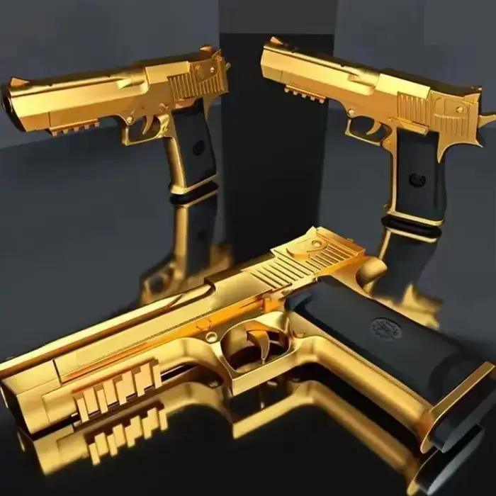 Pistolet Airsoft Desert Eagle Arme de Jeu Extérieur en Mousse Souple pour Parties de Tir en Plein Air Occasions Spéciales Cadeau d'Anniversaire Halloween