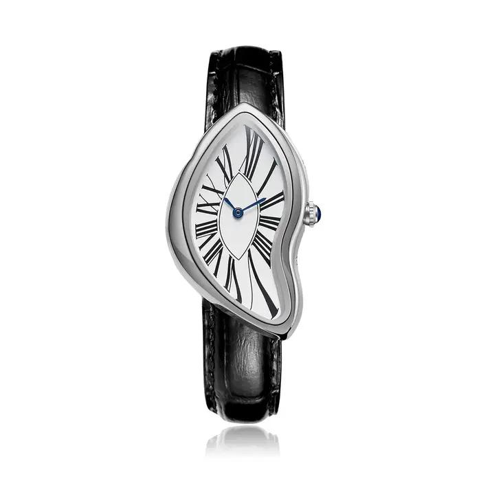Nouveau Alien Crash Melt Twist Y2K montres pour hommes et femmes mode bracelet en cuir étanche montr