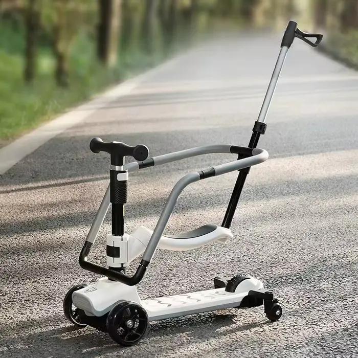 Poussette Multifonctionnelle Pliable Yo-yo Pour Bébé Scooter Voiture Chariot Déplacement Autonome Sécurité Enfants Occasions Familiales