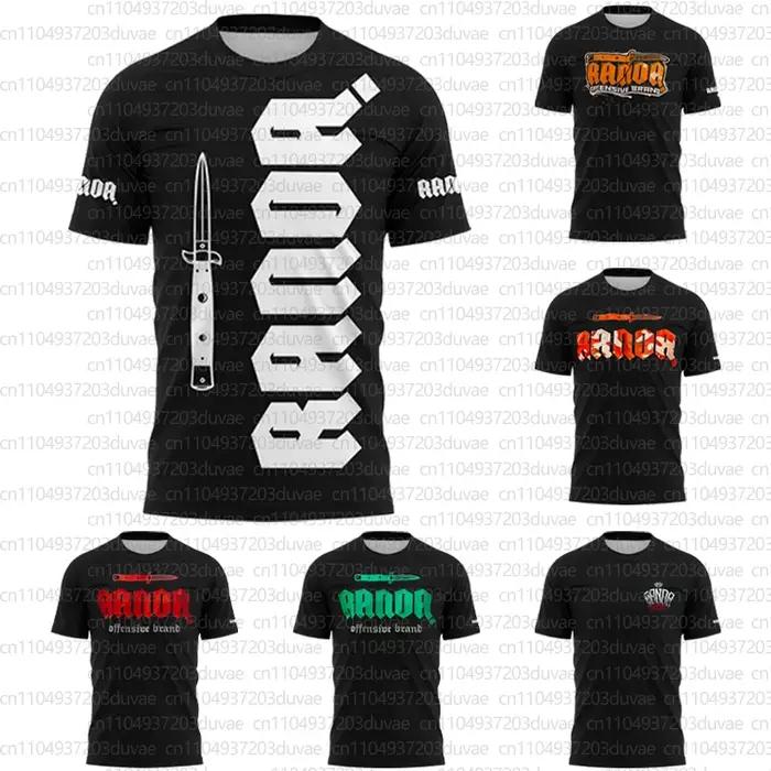 2025 boxe RANDA vêtements d'entraînement Fans été chemise respirante hommes femmes décontracté col r