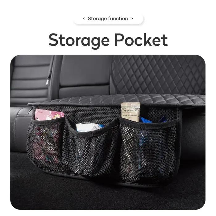 Coussin de sécurité en cuir pour enfants et animaux de compagnie tapis de protection pour sièges arrière de voiture avec housse de rangement pour enfants occasions familiales et voyages
