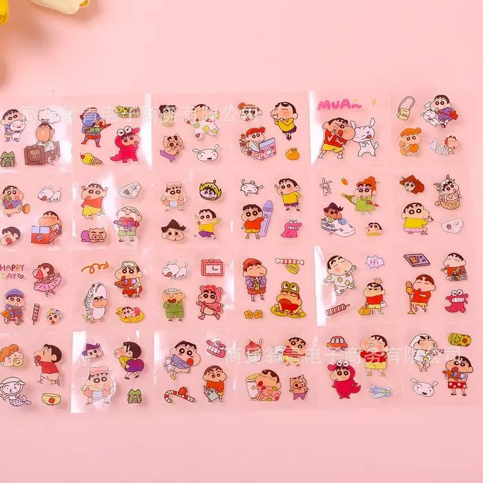 Autocollants Shin-chan Anime Jouets Transparent Appliques Ordinateur Skateboard Bricolage Décoration Accessoires Occasions Spéciales