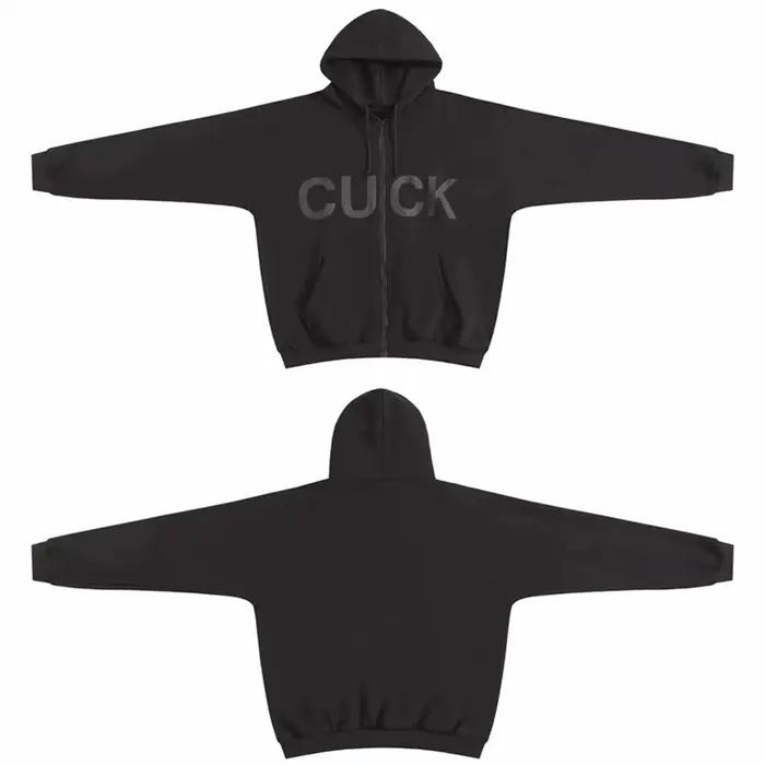 CUCK YZY Kanye nouvel Album préchauffant sweat à capuche avec fermeture éclair hommes femmes meilleu