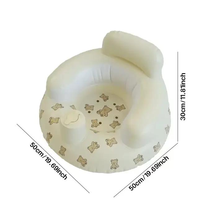 Siège Gonflable pour Bébés Apprendre à S'Asseoir 3 à 36 Mois Design Innovant Pompe Intégrée Portable Occasions Spéciales