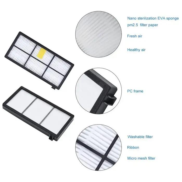 Filtres HEPA, brosses latérales principales pour aspirateur iRobot Roomba série 800 900 805 864 871