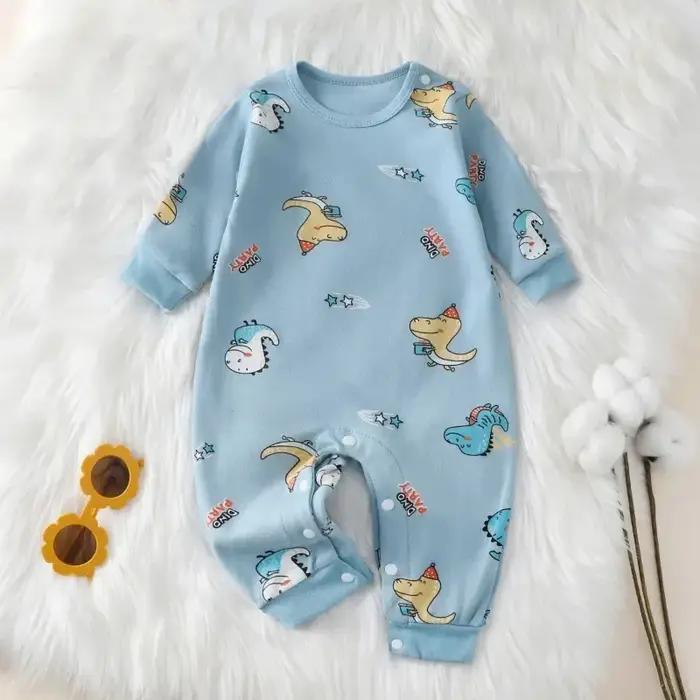 Barboteuse pour nouveau-né, 100% coton, pour fille et garçon de 0 à 18 mois, mignon, manches longues
