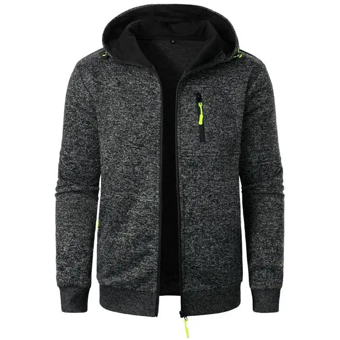 Nouveaux hommes sport Fitness sweat-shirt décontracté Cardigan vestes à capuche Cardigan sweats à ca