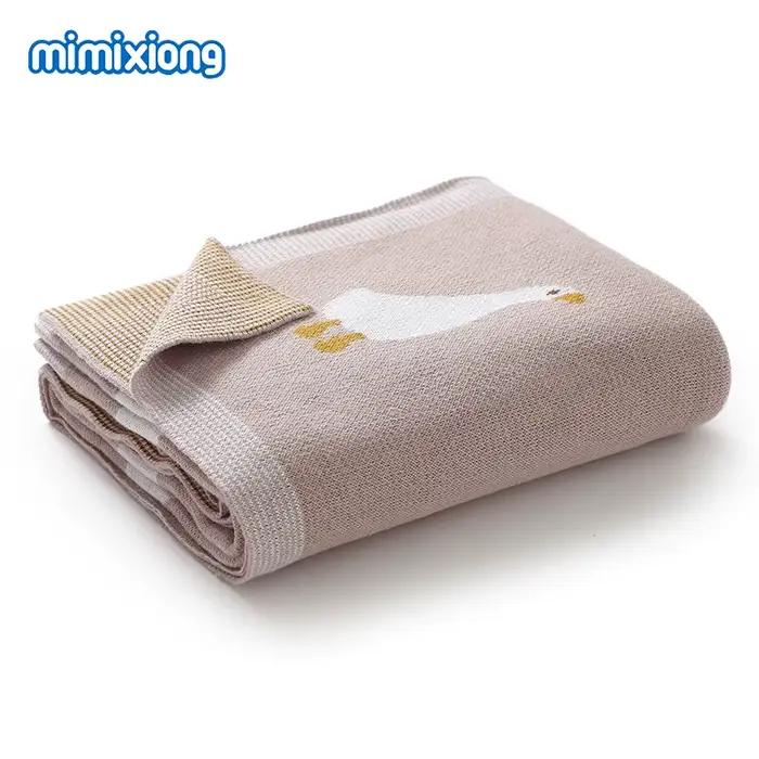 Couvertures de Bébé en Coton pour Nouveau-né Garçon et Fille, Couette, mir de Poussette, Sac de Couc