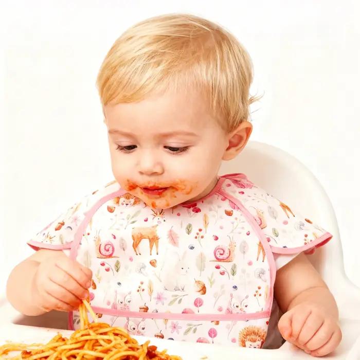 Bavoirs réutilisables Elinfant imperméables - Design de mode mignon pour l'alimentation des bébés et enfants