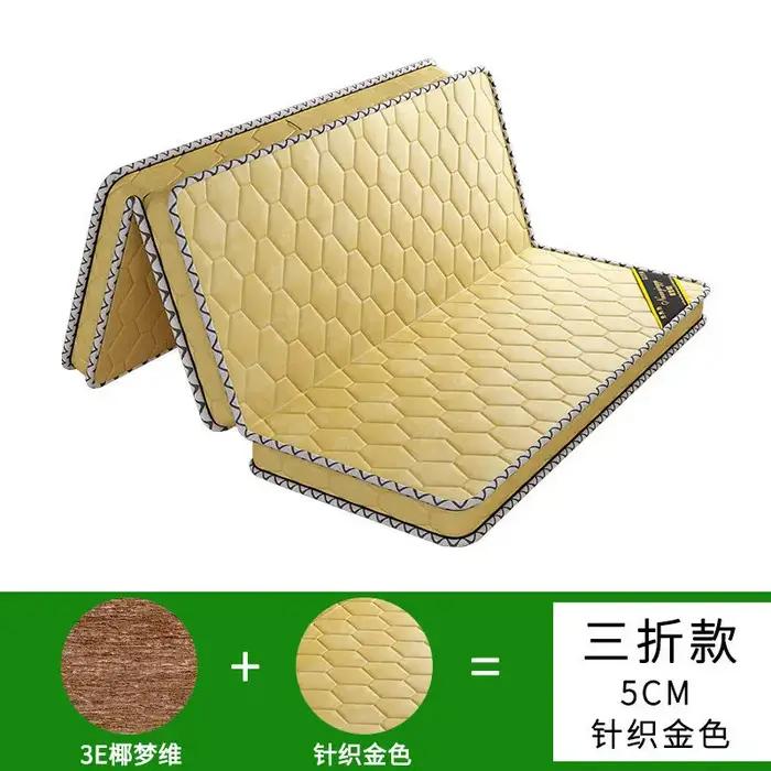 Matelas en coco 100% naturel, matelas pliant en coco dur, tatami, virus du sol, virus du ménage