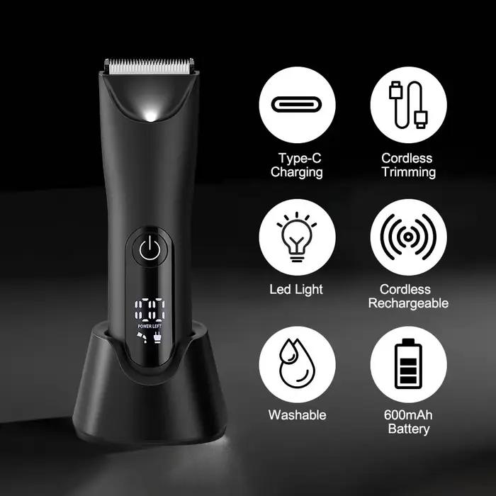 Tondeuse d'aine et de corps tout-en-un pour hommes – Kit de toilettage pour les privés, rasoir de pr
