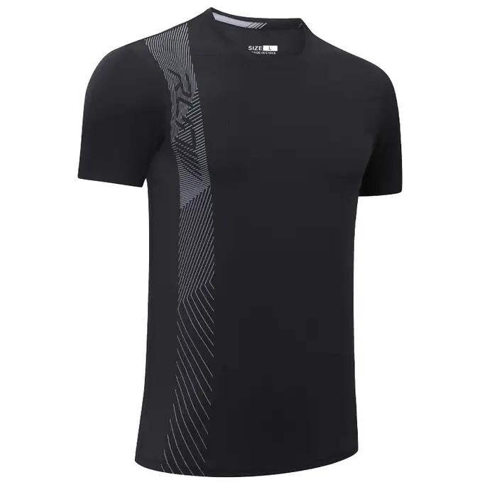 T-shirt à Manches Courtes en Maille pour Homme, Vêtement de dehors, de Course, de Musculation, d'Ent