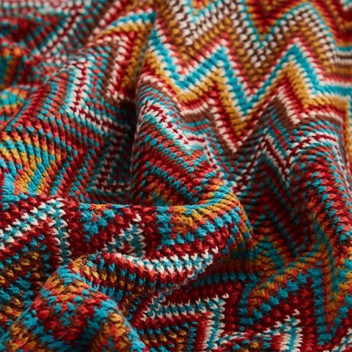 Boho lit Plaid couverture géométrie aztèque Baja couvertures ethnique canapé couverture housse décor
