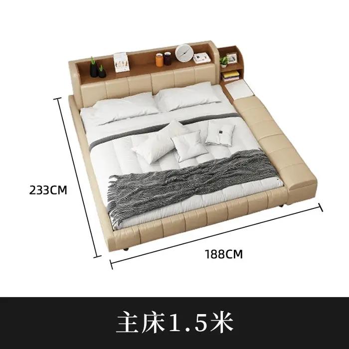 Têtes de lit Double imperméable minimaliste multifonctionnel lit de luxe tables de chevet japonais M