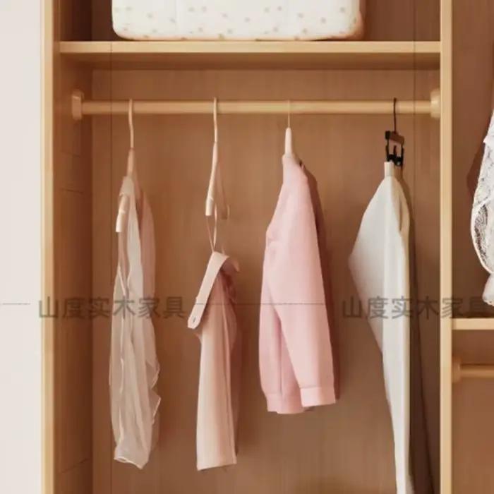 Armoire de luxe à portes coulissantes pour chambre, placards de rangement, armoire à vêtements en bois style ferme, meuble de chambre à coucher
