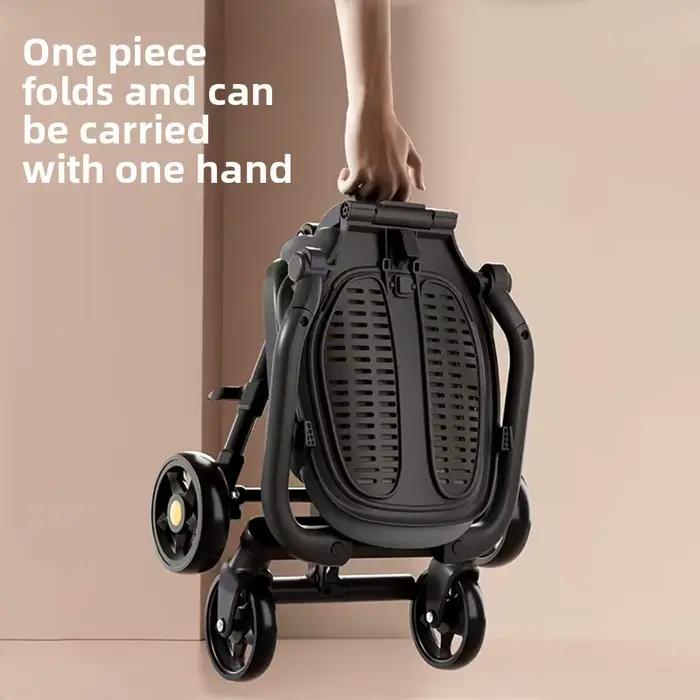 Poussette compacte et légère pour bébés voyage en avion chariot de déplacement facile et robuste pour parents occasionnel usage quotidien